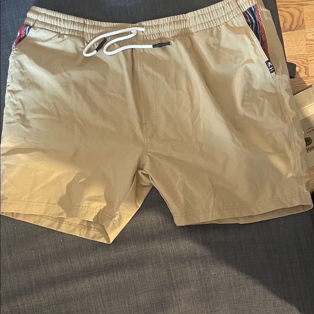Men's Tan Athletic Shorts